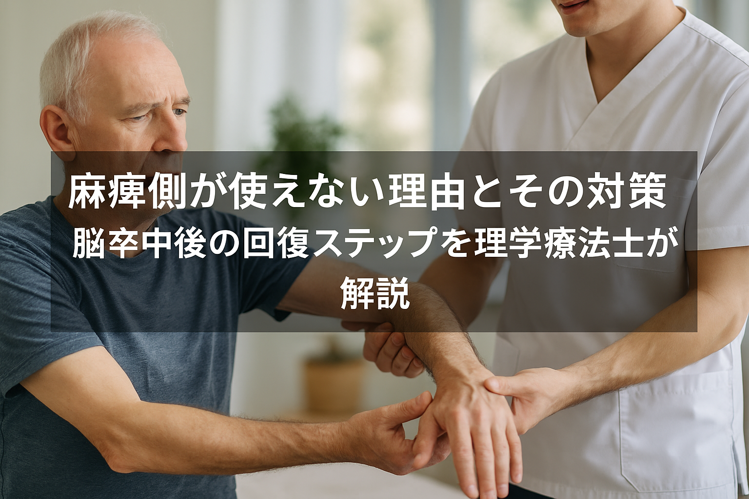 松本市・安曇野市の理学療法士が麻痺側のケアを行う整体風景